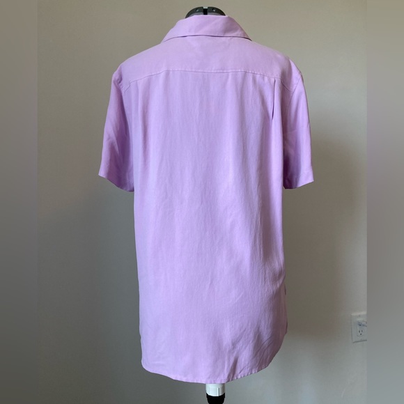Short sleeve silk blouse - L - Anne Carson - Picture 2 of 3